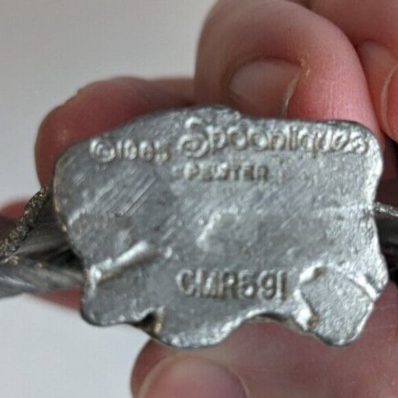 1985 Spoontiques Pewter Wizard Warlock Sorcerer  Crystal Ball Magician CMR 591 - Picture 7 of 7